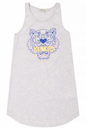 Printed dress with a tiger head, zdjęcie 1 Printed dress with a tiger head od Kenzo Kids